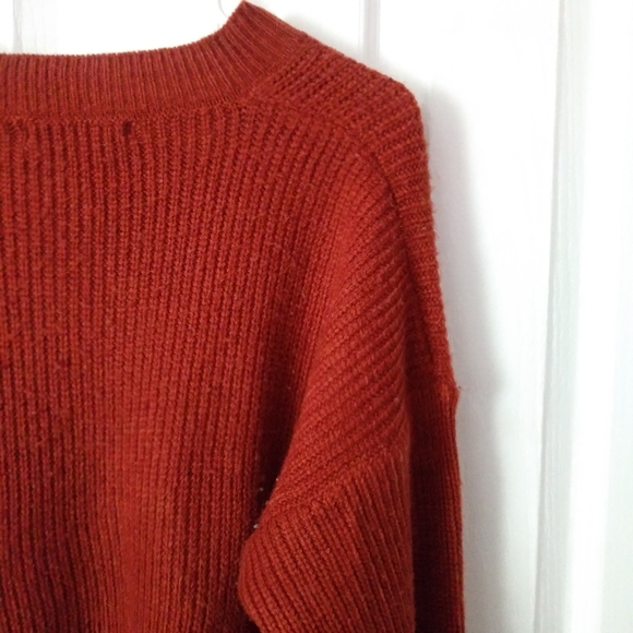 Brown V Neck Sweater Size Lg - Picture 4 of 7